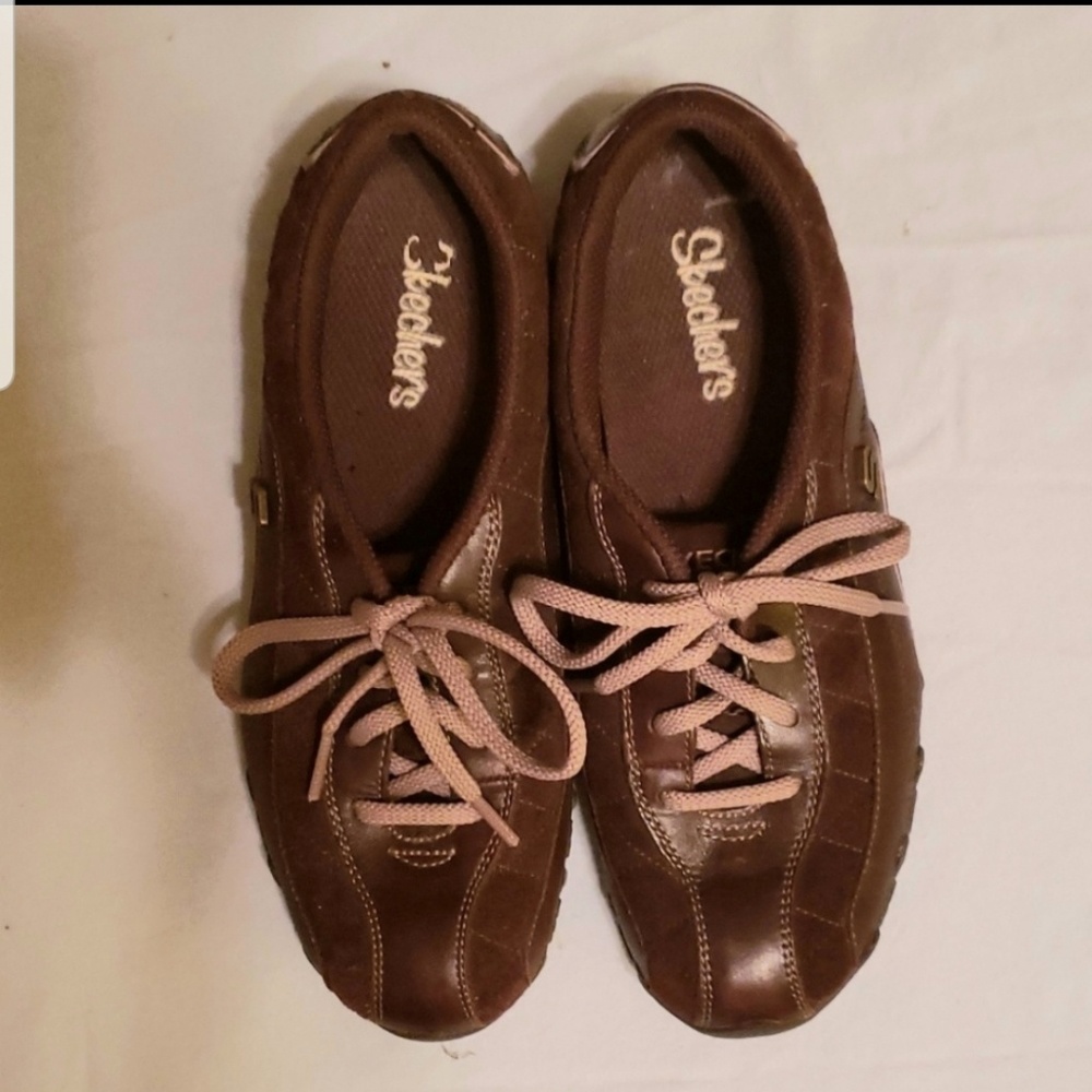 SKETCHERS WALKING COMFORT SHOES 7M BROWN